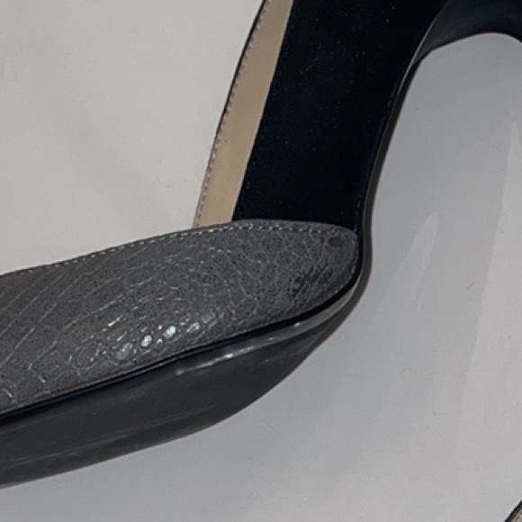 Zara colorblock gray black contrasting high heel - Picture 8 of 10